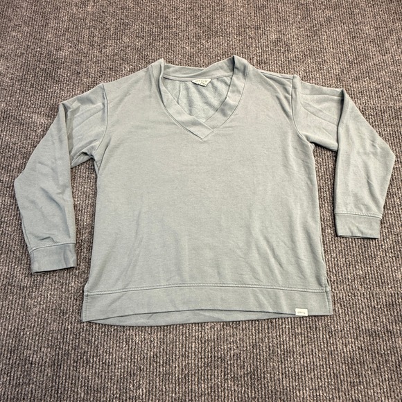 Orvis Tops - Orvis Women Sage Green V-Neck Modal Blend Sweatshirt Pullover Size M 1720418‎
